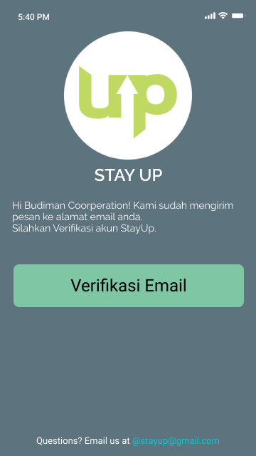 UI/UX Design StayUp