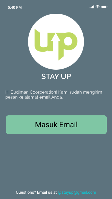 UI/UX Design StayUp