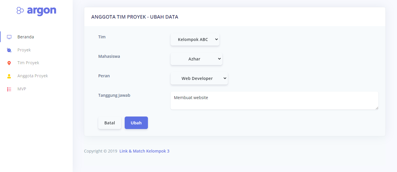 Link-Match Modul Project