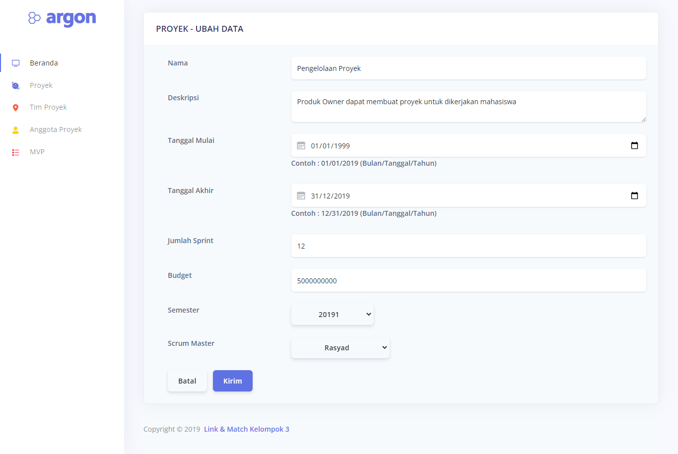 Link-Match Modul Project