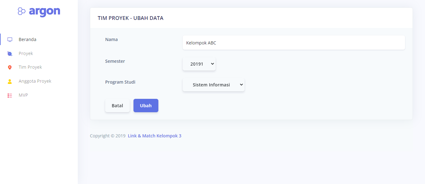 Link-Match Modul Project