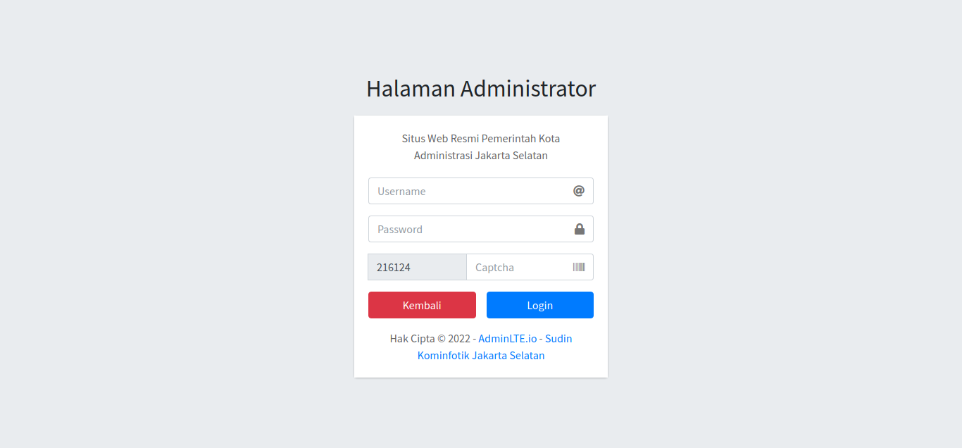 Situs Resmi Web Jakarta Selatan