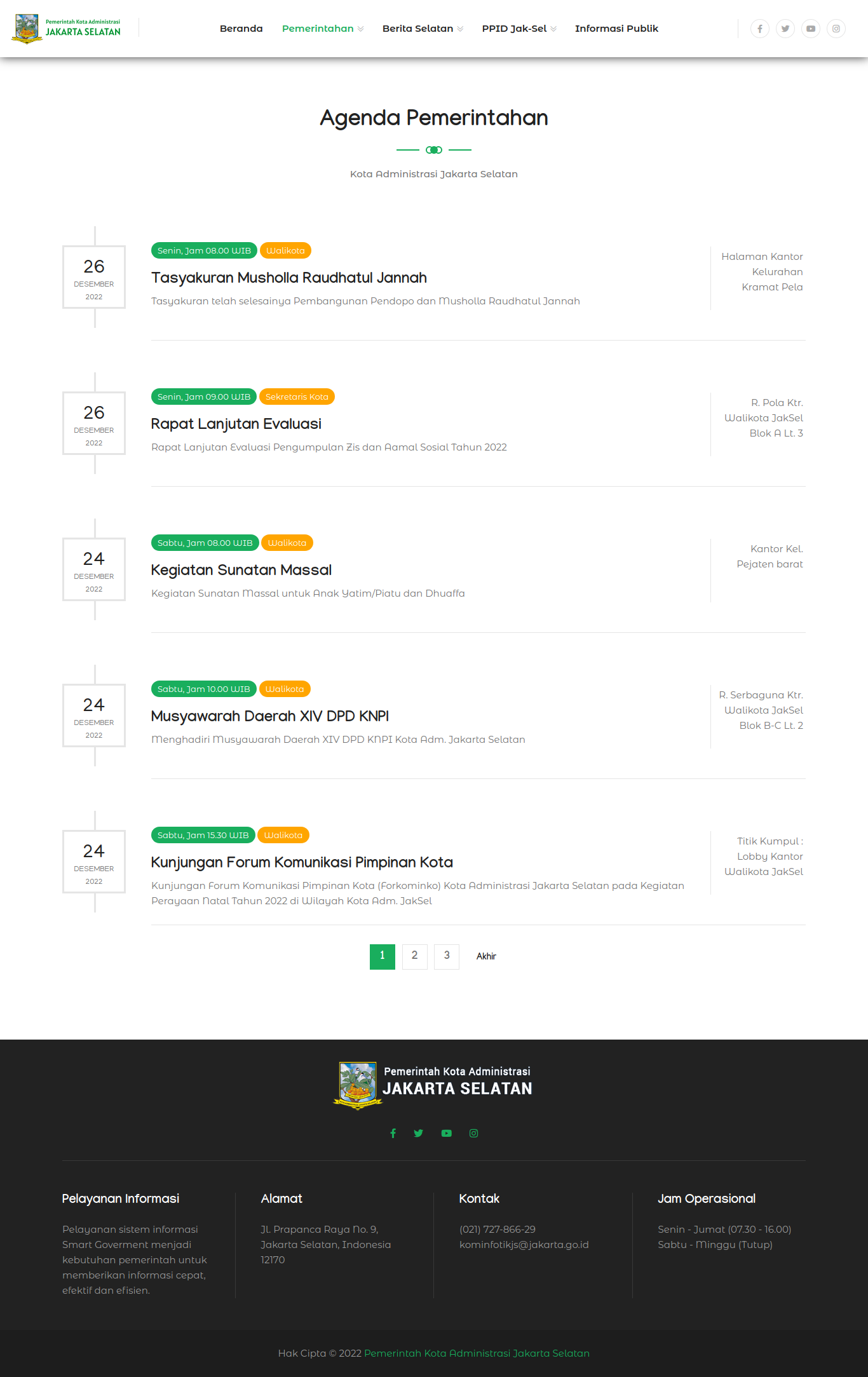 Situs Resmi Web Jakarta Selatan